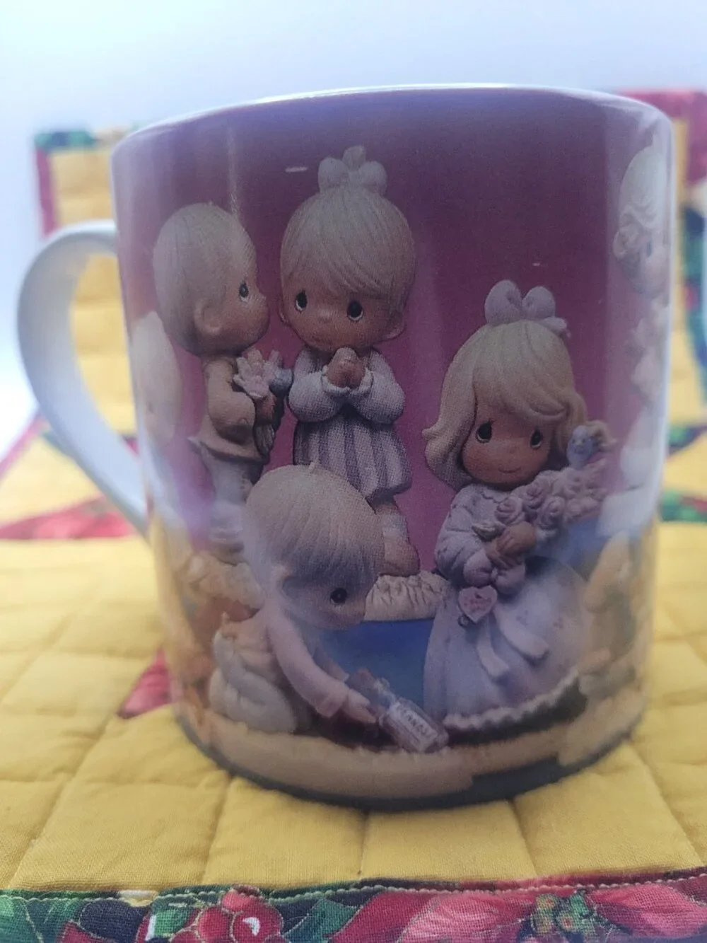 Vintage 1995 Precious Moments Oversize Coffee Soup Cup Mug - Love Fills Life